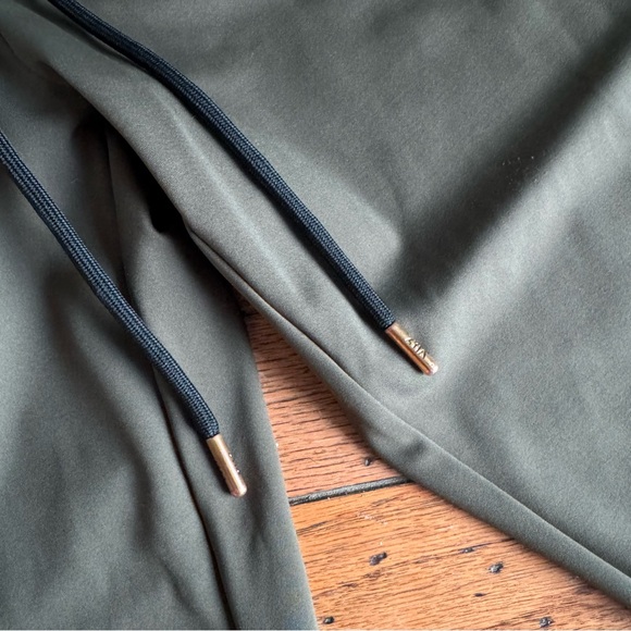 ZYIA Dark Olive Green Peak Zipper Jogger Pants - Picture 7 of 9